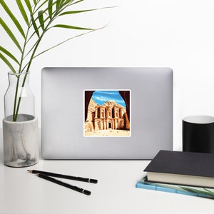Petra Rose City narrow canyon Jordan Nabatean Kingdom Bubble-free stickers