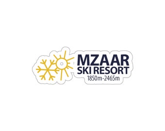 Mzaar Ski Resort Kiss-Cut Stickers