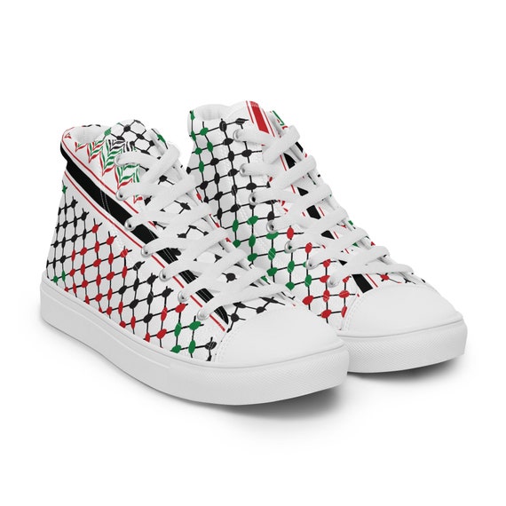 Palestne Flag Colors Men’s Keffyeh Slp-on Canvas Shoes - Etsy