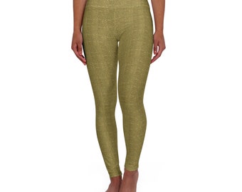 Zaatar Pattern زعـتـر Camouflage High Waisted Yoga Leggings (AOP)