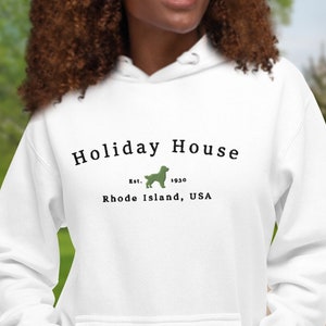 Holiday House, Rhode Island Embroidered Hoodie