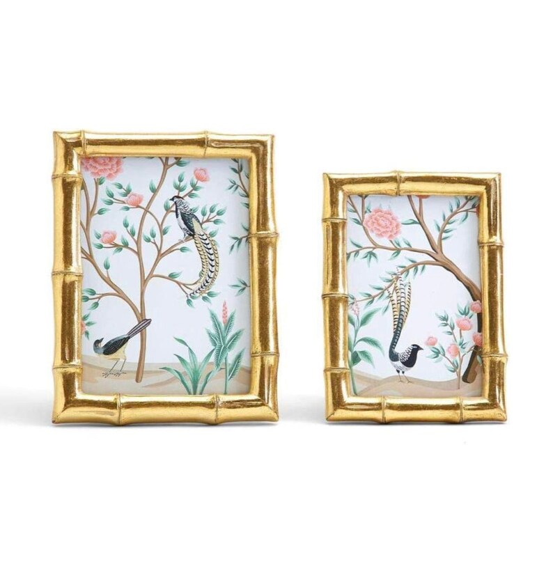 Home Decor Gold Frames 4x6 5x7 8x10 Fauna and Flora Collection Picture
