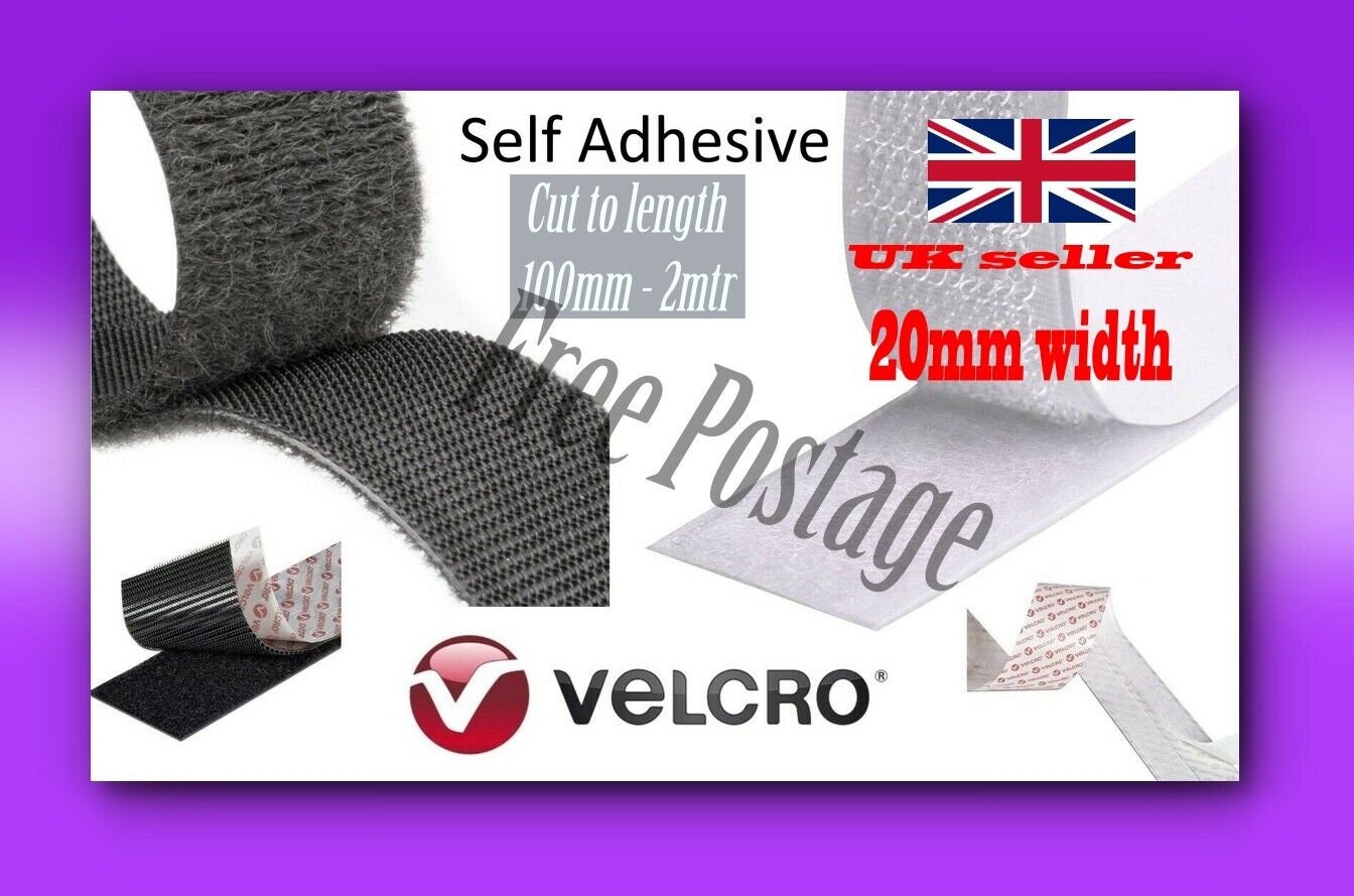 VELCRO Heavy Duty Fastener STRIPS Self Adhesive 2 Sets 4 Strips Total Peel  Stick BLACK Color Hook Loop Fasteners Self Stick 3.5x1 91556 -  Denmark