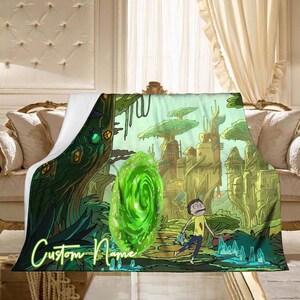Rick and morty blanket sale