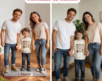 Figura personalizada impresa en 3D a partir de una foto, estatua humana personalizada, modelo de personaje personalizado, figura coleccionable para regalo, decoración del hogar.