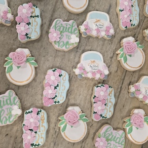 Bridal Wedding Shower Decorated Cookies