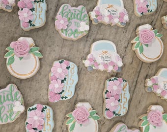 Bridal Shower or Wedding Decorated Cookies