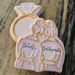 Bridesmaid or Maid of Honor Proposal Decorated Cookies