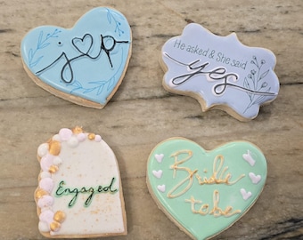 Engagement Party Decorated Cookies