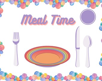 Printable Montessori Placemat Educational Placemat Kids Placemat