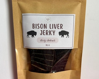 Bison Liver Dog Jerky Treats and Chicken Pumpkin Dog Food Topper