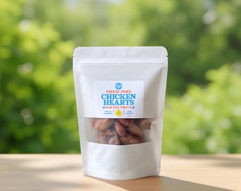 Freeze-Dried Raw Chicken Hearts Dog Treat | Single Ingredient 40 g