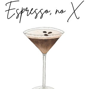 Espresso Martini home decor wall art