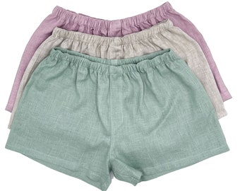 Linnen ondergoed boxersset voor jongens, beste boxershorts voor mannen, natuurlijke herenondergoedshorts