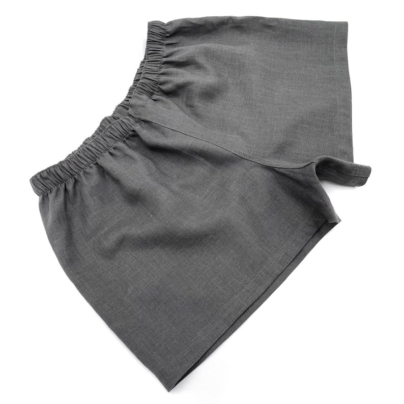 Linen Underwear Boxers Set for Guys, Best Boxer Briefs for Men, Natural Men's Underwear Shorts image 6