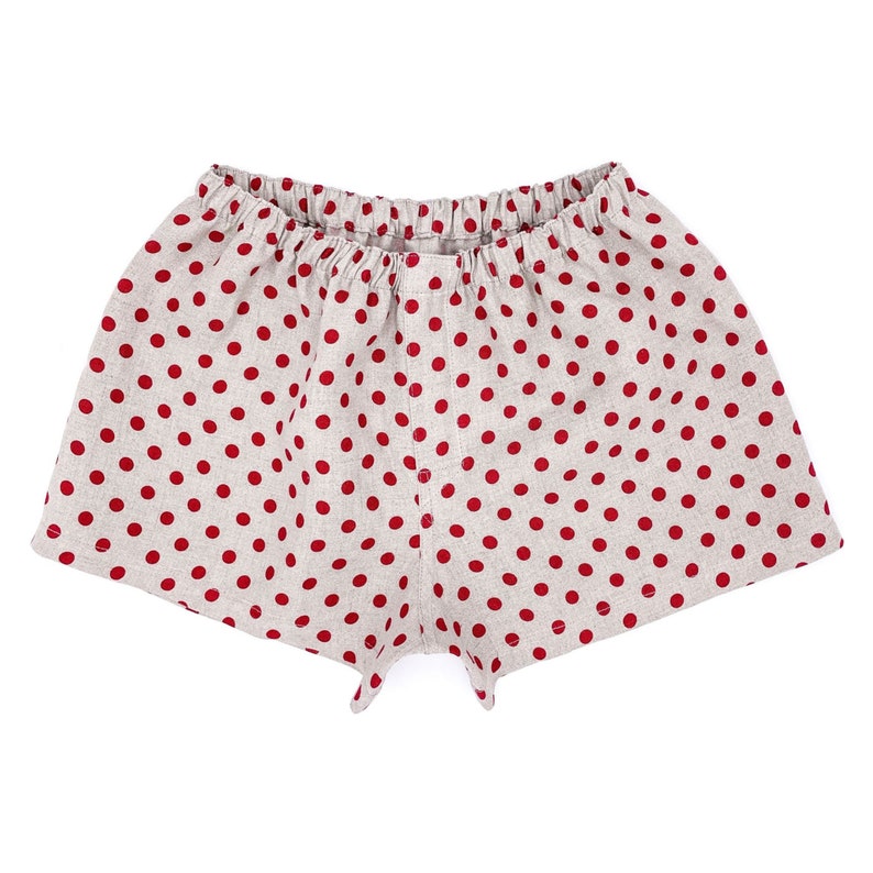 Linen Underwear Boxers Set for Guys, Best Boxer Briefs for Men, Natural Men's Underwear Shorts image 8