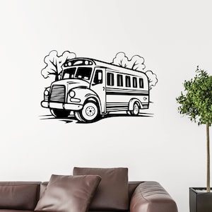 School Bus SVG, School Bus PNG, School Bus Wall Art, Bus Driver Svg, School Bus Cricut Cut Files, School Bus Print, School Bus Sublimation
