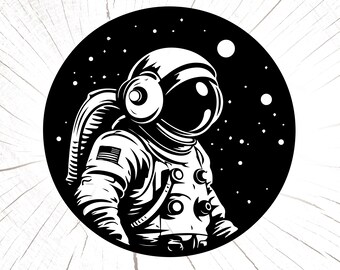Star Space Svg, Space Astronaut Svg, Astronaut Png, Cut Files for Cricut, Astronaut With Planet Svg, Spaceman Svg, Astronaut Space Wall Art