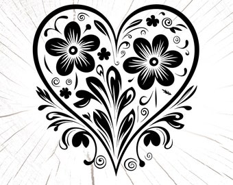 Heart SVG, Heart PNG, Hearts Instant Download, Heart Cricut Cut Files, Heart Print File, Heart Sublimation File, Heart Silhouette Cut Files