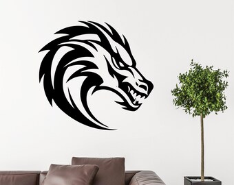 Dragon Svg, Dragon Png, Dragon Digital Download, Dragon Wall Decal, Dragon  Ornament, Dragon Silhouette, Dragon Wall Art, Dragon Sticker Eps