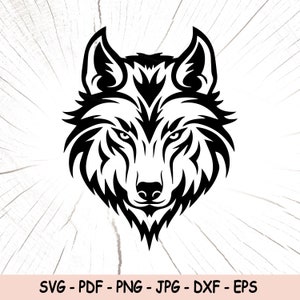 Wandtattoo Wolf, Wolf SVG, Wolf Eps, Wolf Silhouette, Wolf Vinyl geschnitten Datei, Wolf Png, Löwe Jpg, Wolf Clipart, Wolf digitaler Download Dxf Png