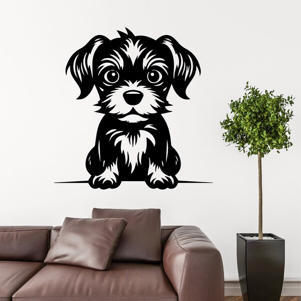 Puppy Svg, Dog Wall Art Svg, Dog Art Svg, Dog Digital Download, Dog Vector, Dog Cut File, Dog Silhouette, Dog Vinyl Cutting, Dog Ornament