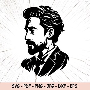 Beard Face Svg, Beard Man Png, Beard Man Svg, Beard Man Digital Download, Beard Man Vector, Beard Silhouette Eps Jpg, Beard Man Wall Decor
