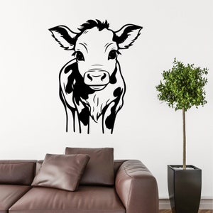 Baby Cow Vector, Baby Cow Cut File, Baby Cow Png, Baby Cow Svg, Baby Cow Digital Download, Baby Cow Vinyl Cutting, Baby Cow Wall Art, Cow