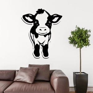 Small Cow Png, Baby Cow Svg, Cow Baby Wall Art, Cow Clipart, Cow Digital Download, Cow Vector, Cow Cut File, Baby Farm Animal Svg Eps Png
