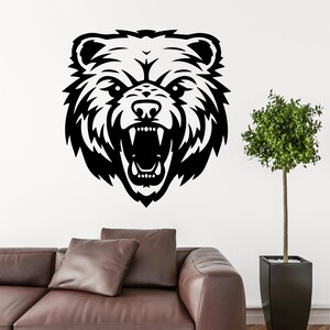 Bear SVG, Bear PNG, Bear Wall Art, Instant Download, Bear Cricut Cut Files, Bear Print File, Bear Sublimation, Bear Silhouette Cut File Eps