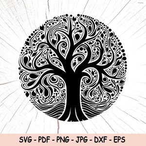 Tree Of Life SVG, Tree Of Life High Detail, Tree Of Life Sticker Wall Art, Tree Of Life Decor, Tree Panel Art, Tree Download, Tree Cricut