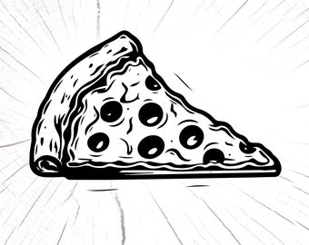 Pizza svg, Pepperoni Pizza Svg, I Love Pizza Svg, Food Clipart, Pizza Png, Pizza Cut, Pizza Slice Cricut, Pizza Silhouette, Italian Food Svg