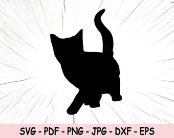 Baby Cat SVG, Small Cat PNG, Kitten Sublimation File, Kitten SVG, Kitten Clipart, Kitten Design, Kitten Decor, Kitten Ornament, Cat Cut File