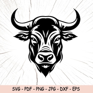 Bull SVG, Bull PNG, Rodeo Svg Png, Bull Instant Download, Bull Cricut Cut Files, Bull Print File, Bull Sublimation File, Bull Silhouette Eps