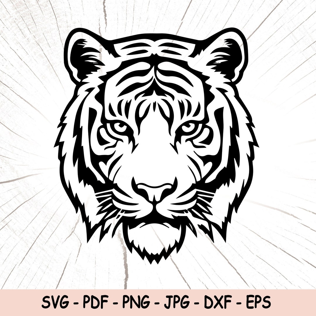 Tiger SVG, Tiger Face PNG, Tiger Instant Download, Tiger Cricut Cut ...