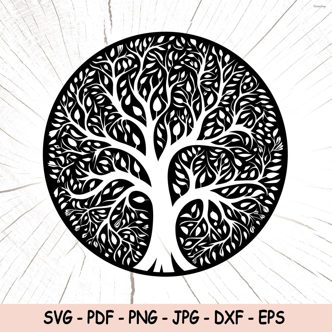High Detail Tree Png, Tree of Life Svg, Tree of Life Wall Art, Tree ...