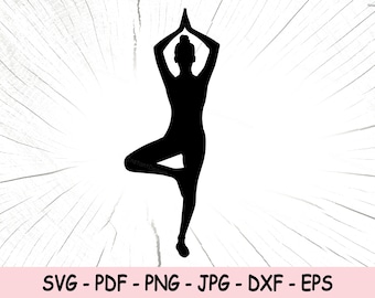 Yoga SVG, Yoga Clip Art, Yoga Silhouette, Yoga Pose Vector, Yoga Lover Svg Png, Yoga Clipart, Yoga Cut File, Empowerment SVG, Namaste SVG