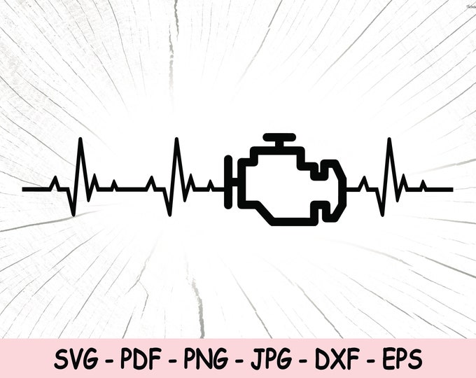 Check Engine Svg, Download File for Cricut Silhouette Circuit Svg Png ...