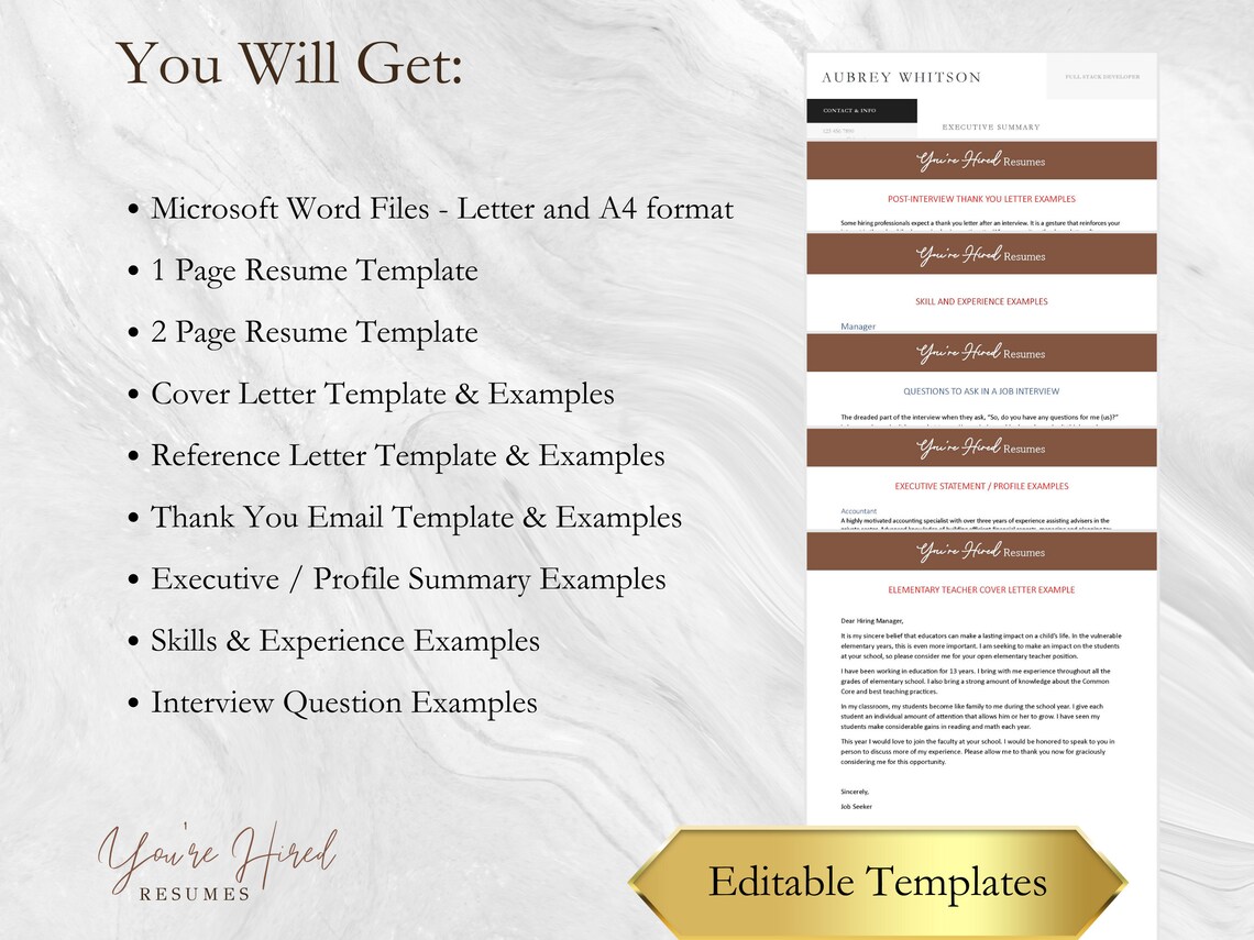 Clean and Simple Resume Template - Il 1140xN.4988786966 C92v