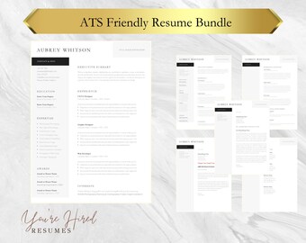 Teacher Resume Template Bundle Instant Download Digital Download ATS ...