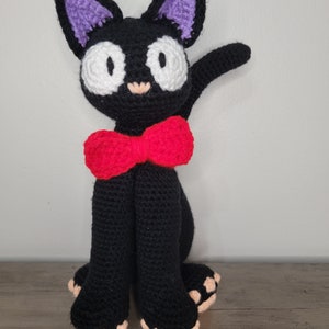 Handmade Studio Ghibli-Inspired Crocheted Black Cat - Whimsical and Magical