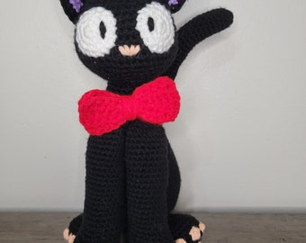 Handmade Studio Ghibli-Inspired Crocheted Black Cat - Whimsical and Magical