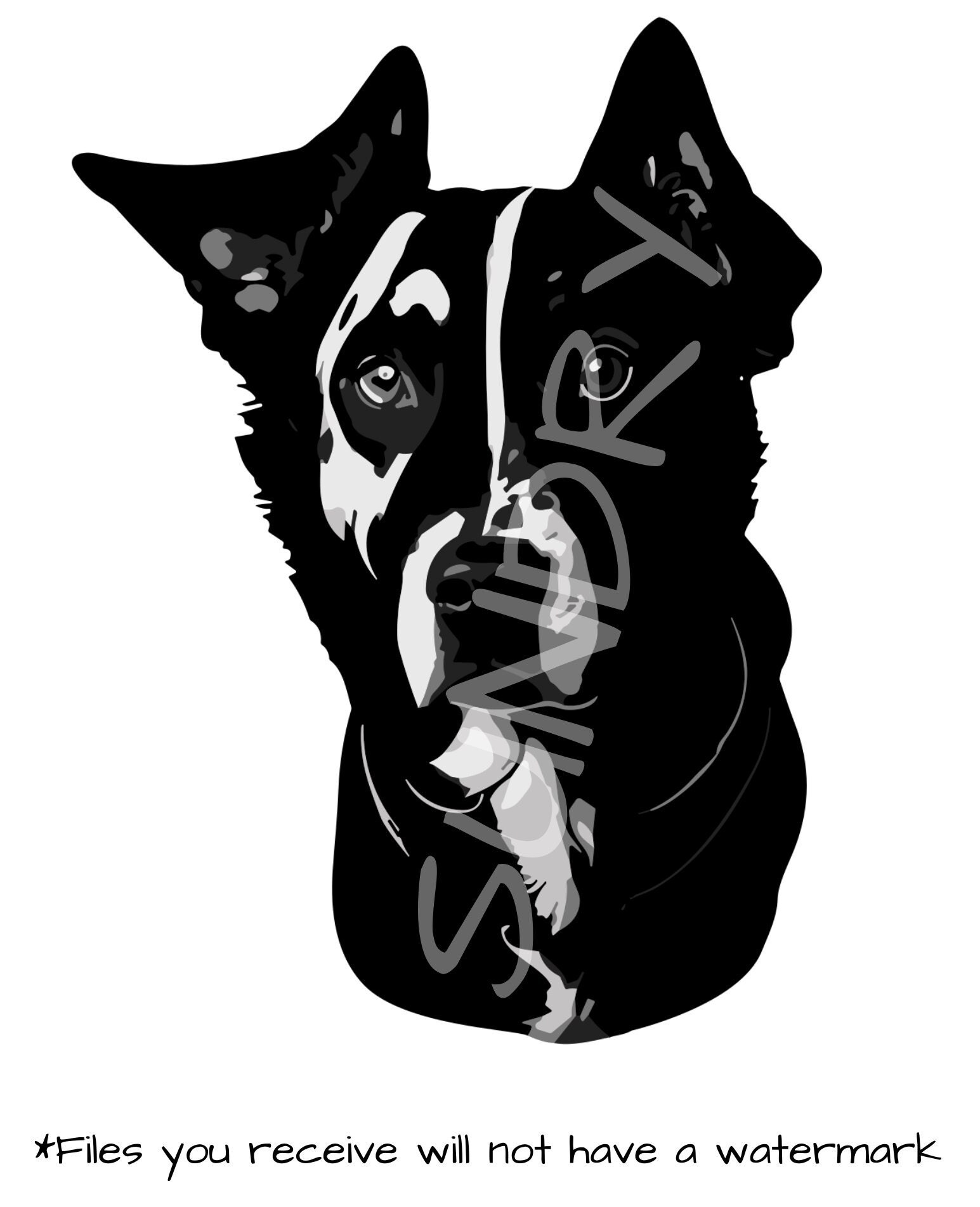 SVG & DXF Dog Clipart Digital Files Great for Art - Etsy