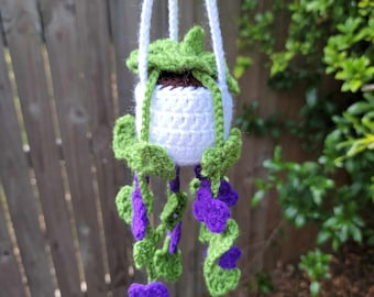 Crocheted Monstera Hanging Plant - Home Decor, Great Gift for any Plant Lover! Or even someone who wished they had a green thumb! :)