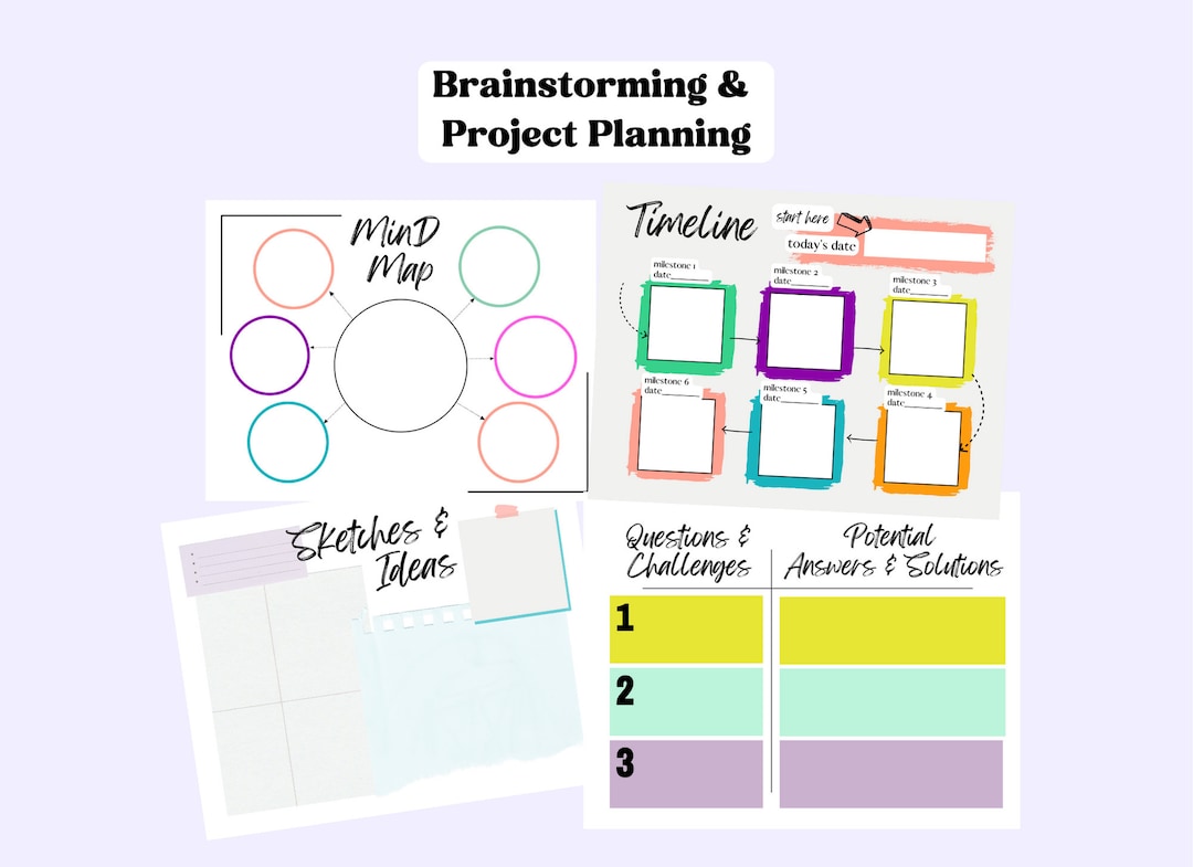 Brainstorm / Mind Map / Project Planning - Etsy