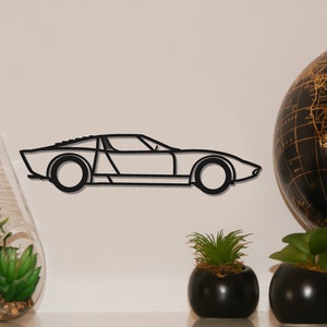 Silhueta de Lamborghini Miura para decoração de parede, Wall Art