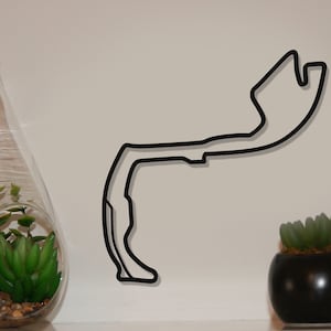 Monaco Circuit Silhouette for Wall Decoration, Wall Art