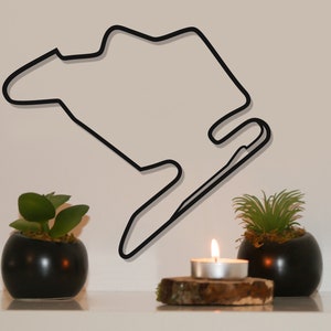 Hungaroring Circuit Silhouette for Wall Decor, Wall Art