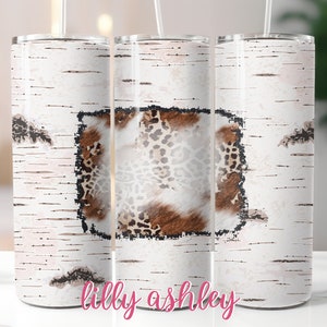 Sublimation Template for Tumblers Sublimation Designs Tumbler Wrap Tumbler Designs Rustic Western Vibe Sublimation Tumbler 20 oz Leopard