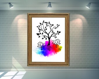 Tree Drawing, tree of life, intage Tree Sketch, Printable Sketch Art, Modern Farmhouse Printables, Digital Download, Botanical